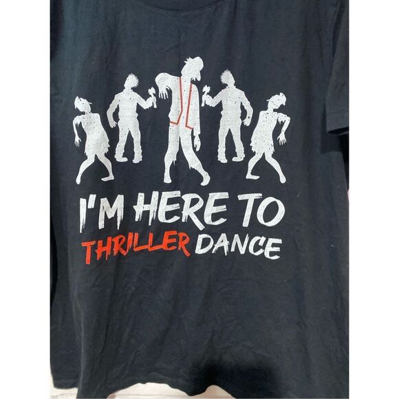 I’m here to thriller dance women’s black short sleeve, Michael Jackson S/XL - Picture 3 of 4